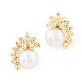 Over the Top Pearl Stud Earrings